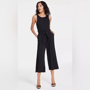 Bar lll black wide leg jumpsuit